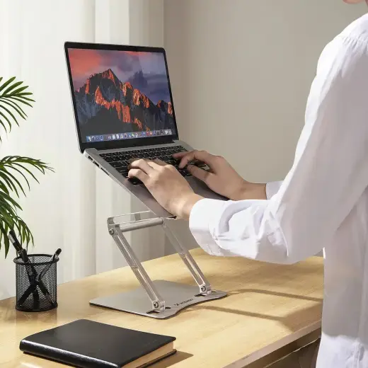 Wozinsky WRS-CPY75DSS Aluminum Laptop and Tablet Stand + Free Smartphone Stand - Silver Foto 35