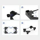 Orico CPB4 Adjustable Computer Stand with Wheels - Black — Foto 8