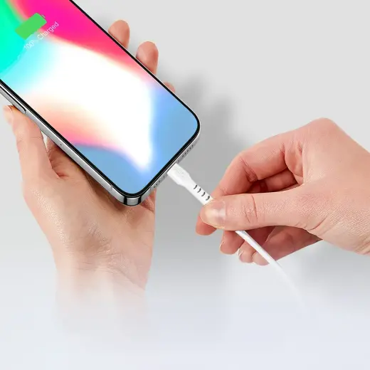 провод для передачи данных и зарядки | USB-C на USB-C | 1m | белый Фото num