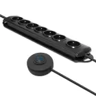 Qoltec Surge protector with Foot Quick Switch | 7 sockets | 1.5m | Black — Foto 11