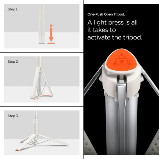 SPIGEN S541W BLUETOOTH SELFIE STICK TRIPOD DUNE BEIGE Фото num