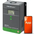 Qoltec Solar Charge Controller MPPT with Temperature Sensor 80A | 12V / 24V | LCD | Bluetooth | APP | GEL | LiFePO4 — Foto 1
