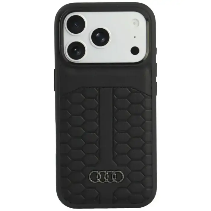 Case Audi Leather Case MagSafe for iPhone 18 Pro / 17 Pro black