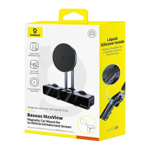 OS-Baseus MaxView Magnetic Car Mount for In-Vehicle Infotainment Screen Space Grey Foto 7