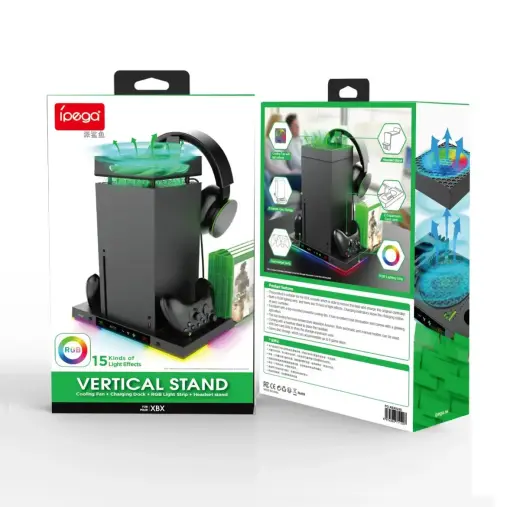 iPega XBX024S Multifunctional Charging RGB Stand with Cooling for Xbox (Damaged  Package) Foto 6