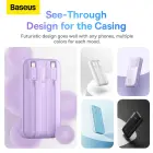 Baseus Comet Series powerbank with display 20000mAh 22.5W - purple + USB-A | USB-C cable Foto 5
