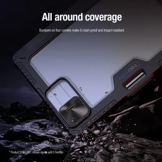 Nillkin Bumper PRO Protective Stand Case priekš Xiaomi Pad 7 melns Foto 9