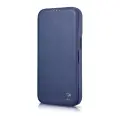 iCarer CE Premium Leather Folio Case iPhone 14 Plus Magnetic Flip Leather Folio Case MagSafe Blue (WMI14220715-BU) — Photo 24