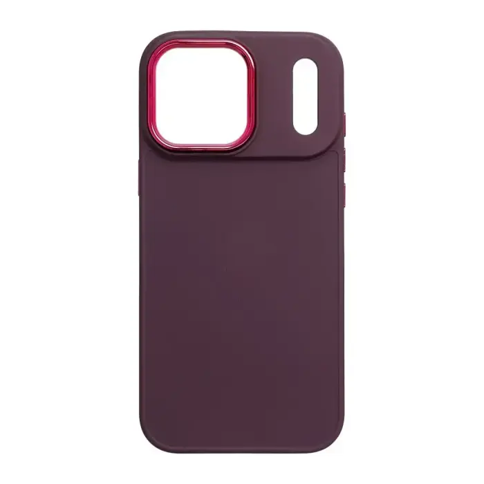 Case for iPhone 17 Pro Max / 18 Pro Max Frame dark cherry