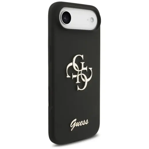 Guess Silicone Big 4G Script case for iPhone Air black Foto 4
