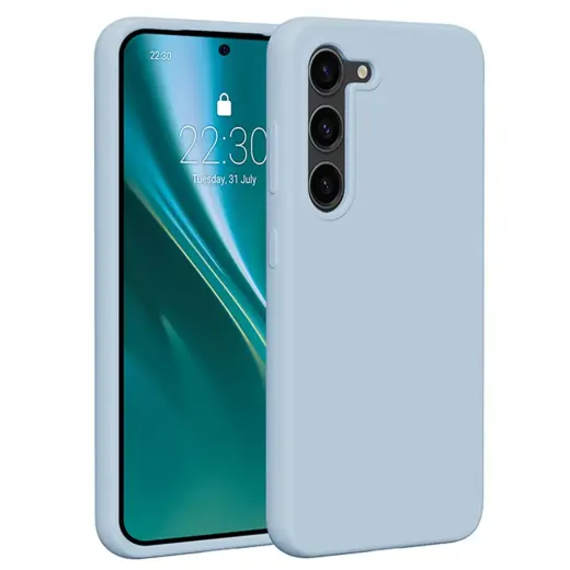 Etteri Силиконовый чехол для телефона Samsung Galaxy S23 светло-синий Фото num