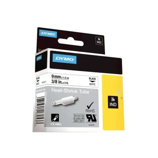 Dymo Heißschrumpfschlauch (18053) Black White (S0718280) Photo