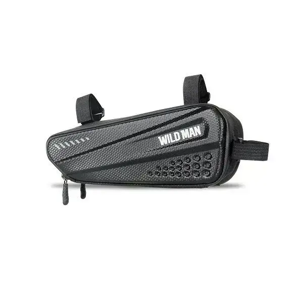 WILDMAN traveling bag under the bike frame with zipper 1,2L ES4 black