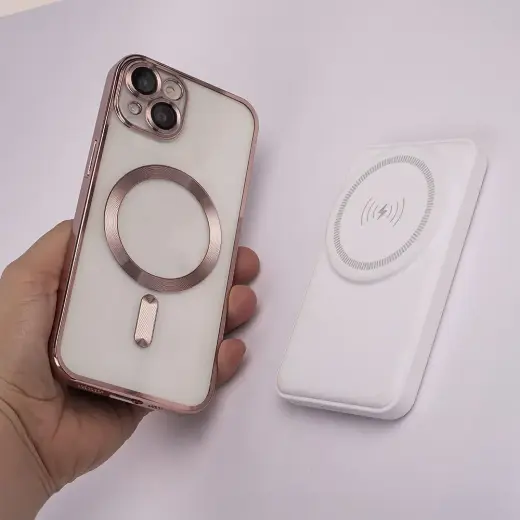 Forever MACS-100 magnetic wireless charging station with power bank white 5in1 Фото num