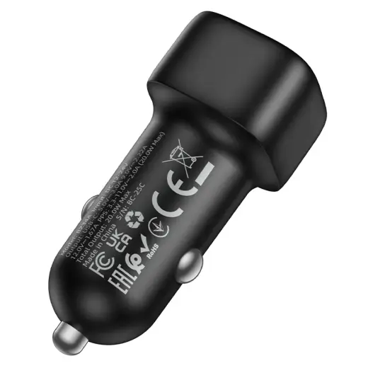 Borofone Car charger BZ34A Cloud - Type C - PD 20W black Foto 2