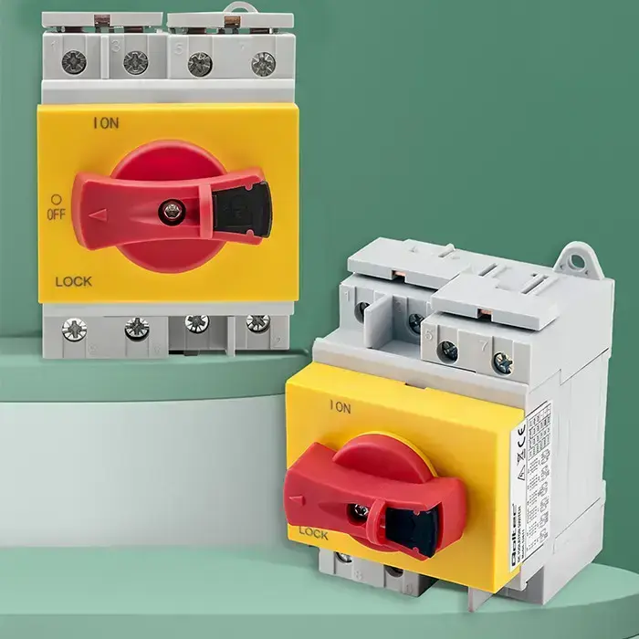 Qoltec DC isolator with locking function | Main switch | 1200V | 32A | 8kV | 4P Foto 9