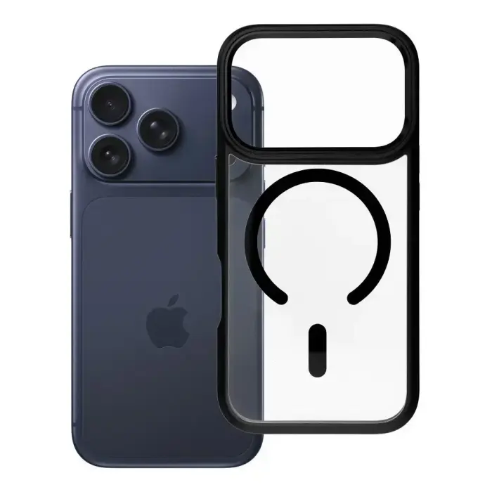 ROAR Mag Bumper maciņš ar MagSafe atbalstu telefonam iPhone 17 Pro melns