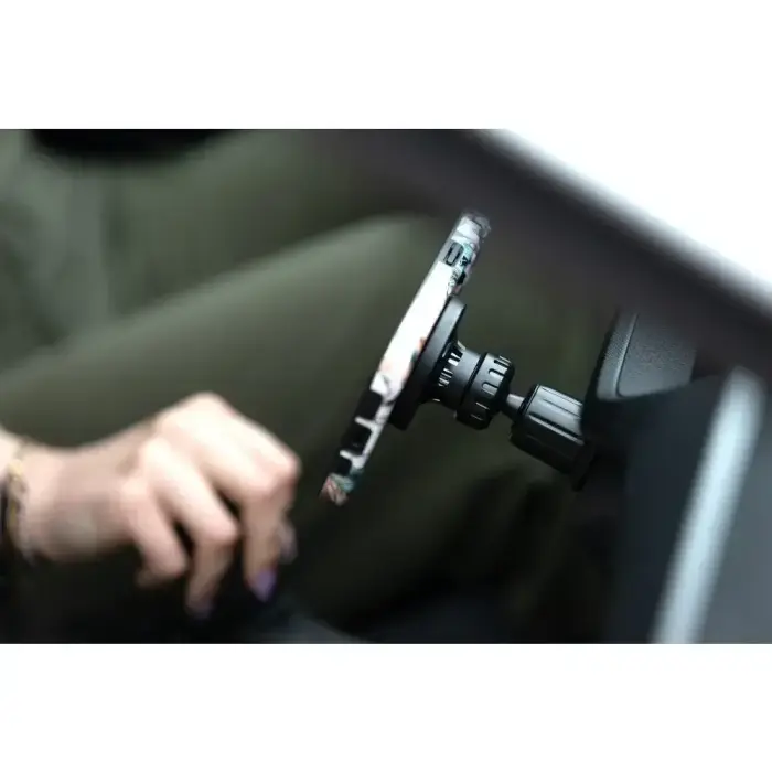 Magnetic car phone holder compatible with Magsafe Forcell F-Grip PrecisionX windshield/ dashboard / air vent black Photo