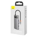 Baseus Metal Gleam 6in1 multifunctional HUB USB Type C - USB Type C Power Delivery 100 W | HDMI 4K 30 Hz | 3x USB 3.2 Gen 1 | RJ45 1 Gbps (CAHUB-CW0G) Foto 21