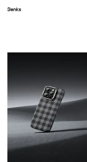 Benks Magnetic Armor Vichy Kevlar phone case for iPhone 16 Pro black Photo