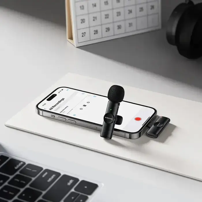 Borofone Lavalier wireless microphone BFK16 Winner Lightning black Foto 7