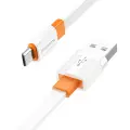 Borofone Cable BX89 Union - USB to Micro USB - 2,4A 1 metre white-orange Foto 1