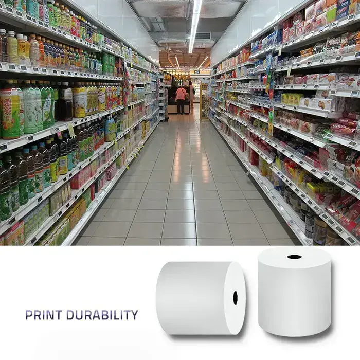 Qoltec Thermal roll 80 x 80 | 65g/m2 | 10pcs | BPA free Foto 5