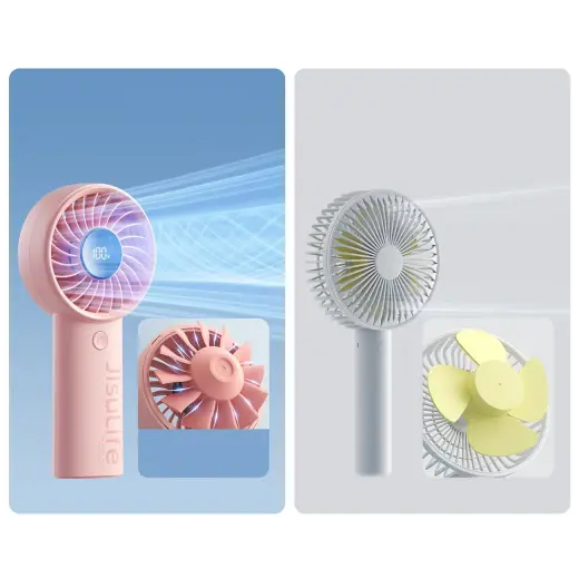 Jisulife Handheld Fan Life4 5000mAh Portable USB Fan - Pink Foto 5