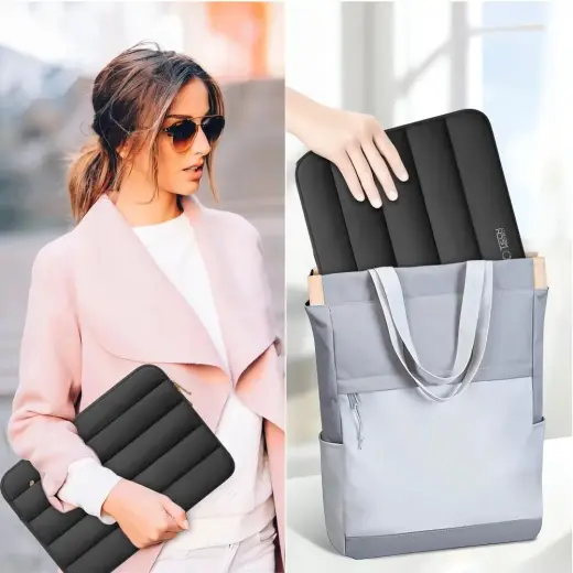 Tech-Protett Fluffy Laptop Bag 15-16 - Black Photo