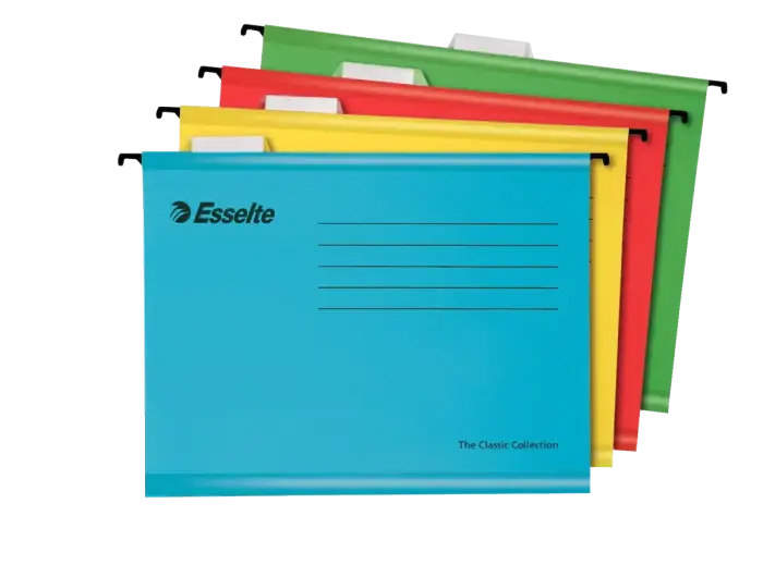 Iekarināmais fails ESSELTE Classic , A4 formāts, sarkans Foto 4