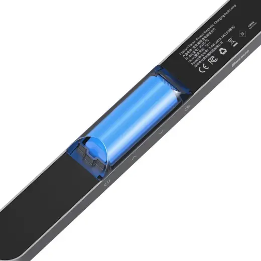 Baseus magnētiskā bezpakāpju dinamiskā uzlādes galda lampa pelēka (DGXC-C0G) Foto 4