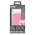 SBS Block Case for iPhone 18 Pro Max, MagSafe Compatible - Pink — Foto 2