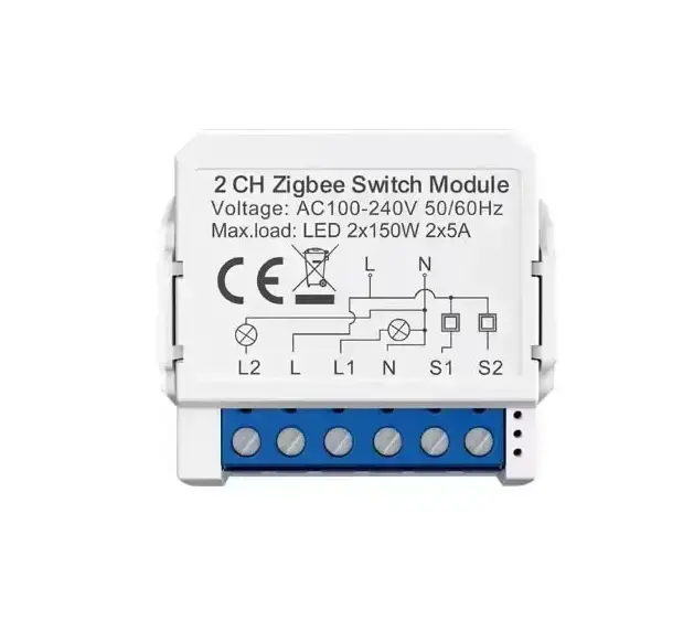 Smart Switch Module ZigBee Avatto ZWSM16-W2 TUYA