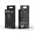 Maxlife audio cable jack 3.5 mm - jack 3.5 mm 1m black Фото num