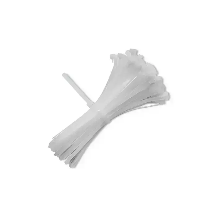 Qoltec Reusable Self-locking cable tie | 7.2*300 mm | Nylon UV | White Foto 4