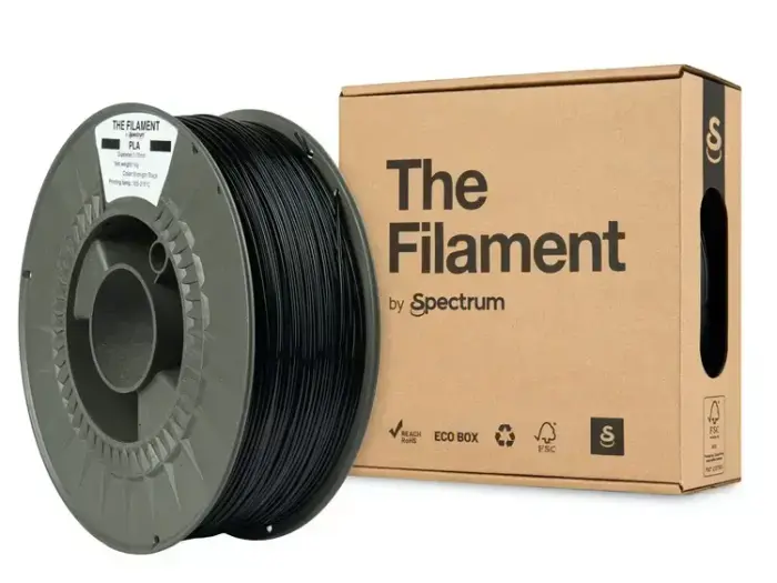 Filament PLA midnight black 1kg The Filament by Spectrum