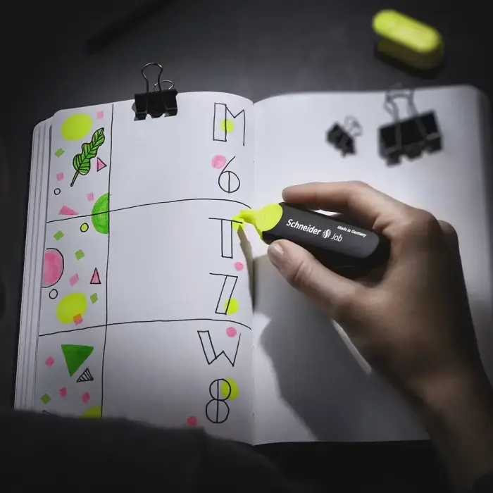 Teksta marķieris SCHNEIDER JOB, zils Foto 12