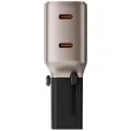 Wall charger Energea TravelGo Adapter 45 2xUSB-C 45W gold-black Photo