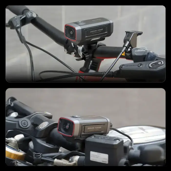 AKEEYO 710 Lite Handlebar Action Camera for Bikes and Motorcycles - Black Фото num
