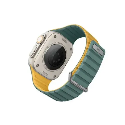 Uniq Revix Evo Magnetic Strap for Apple Watch 42 | 44 | 45 | 49 mm - Green-Yellow Foto 3