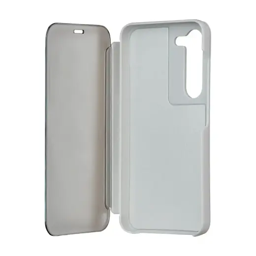Fold Mirror View Case for Samsung Galaxy A14 4G / A14 5G silver Фото num