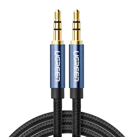 Ugreen audio cable 2 x mini jack 3.5mm 0.5m blue (AV112) Photo