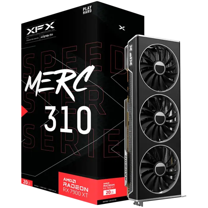 XFX Speedster MERC310 Radeon RX 7900 XT Grafikkarten (RX-79TMERCU9) (RX79TMERCU9) Foto 9
