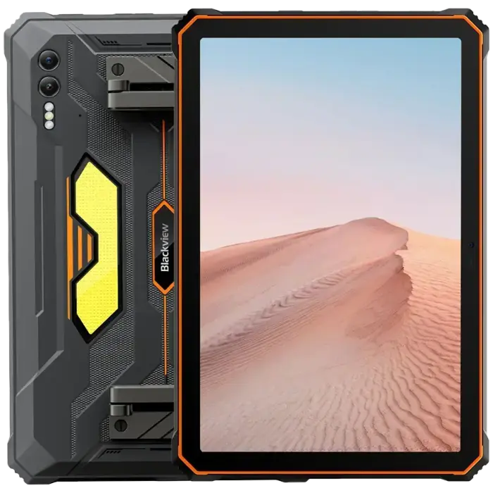 Blackview Active 10 Pro Rugged Tab 12GB/512GB, 10.95-inch FHD+1920x1200 IPS 90Hz Corning Glass 3, MT6878 Octa-core, 50MP Front/108MP-20MP Rear Camera infared nught vision, 30000mAh, 55W FC, Android 14, NFC, Fingerprint, MIL-STD-810H, Orange