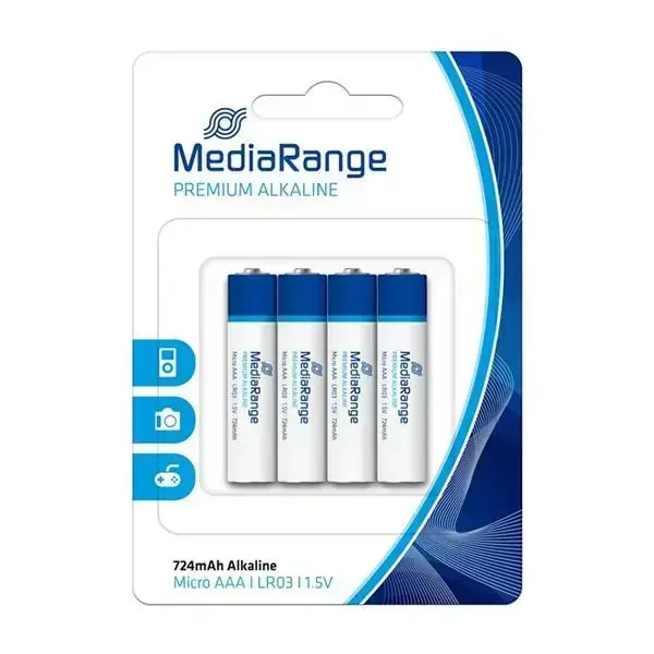 MediaRange Premium Alkaline AAA LR03 1.5V, 4 pcs.