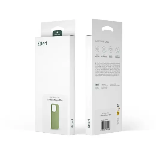 Etteri Silicone case for Samsung Galaxy A55 5G light green Фото num