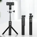 Selfiju stick MINI - ar noņemamu Bluetooth tālvadības pulti un statīvu - P20S melns Foto 3