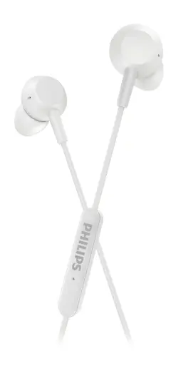 PHILIPS In-Ear austiņas ar mikrofonu, baltas Foto 2