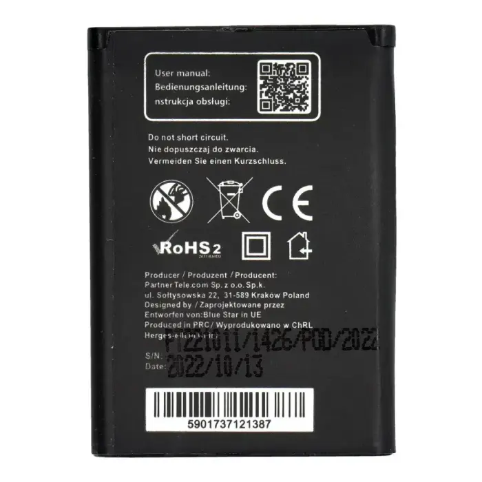 Battery for Sony Ericsson K750i / W800 / W550i / Z300 1000 mAh Blue Star Premium Photo