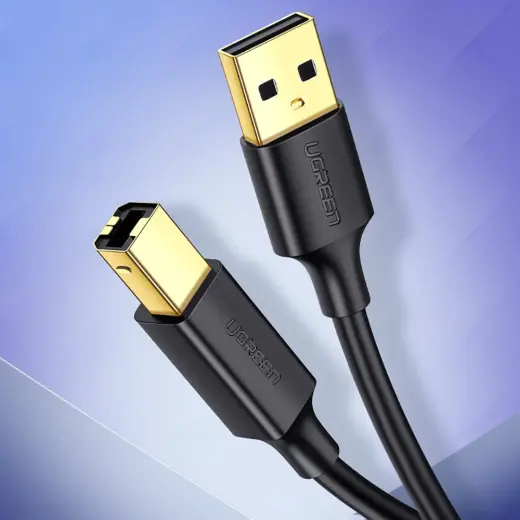 Ugreen USB Type B printer cable (male) - USB 2.0 (male) 480 Mbps 1 m black (US135 20846) Photo